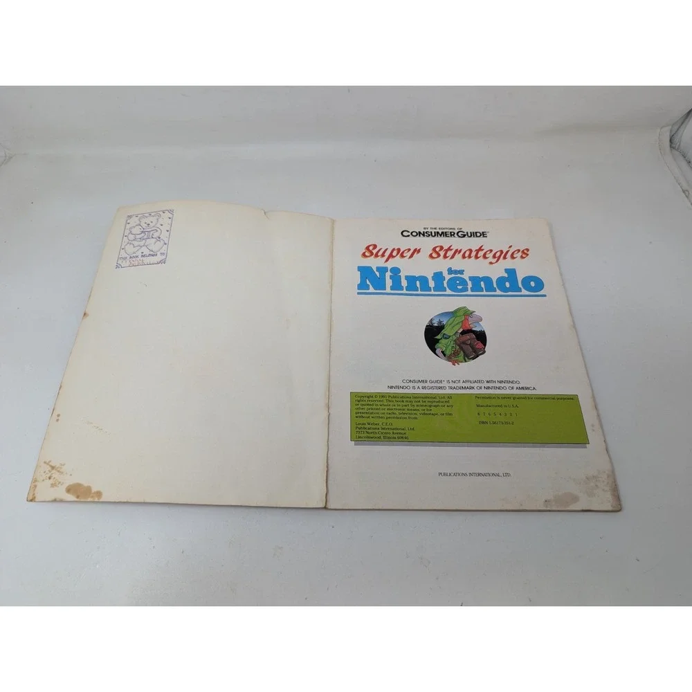 Super Strategies‎ Nintendo NES Strategy Guide Vintage 1991 90s 1990s